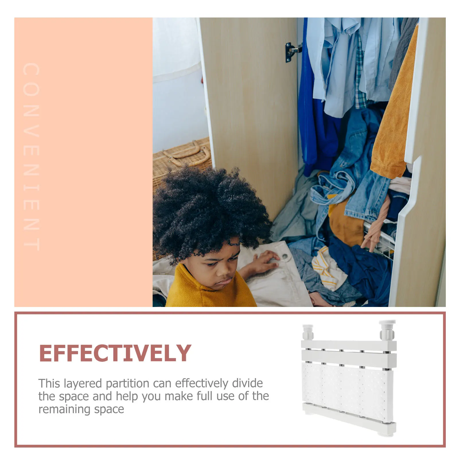 

Retractable Storage Rack Shelf Wardrobe Dividers Heavy Duty Closet Separators Plastic Steel Space Saver ganizer Household