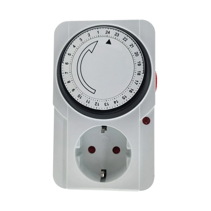 

24 Hour Cyclic Timer Switch Kitchen Timer Outlet Loop Universal Timing Socket Mechanical Timer 230VAC 3500W 16A UK EU CN US Plug