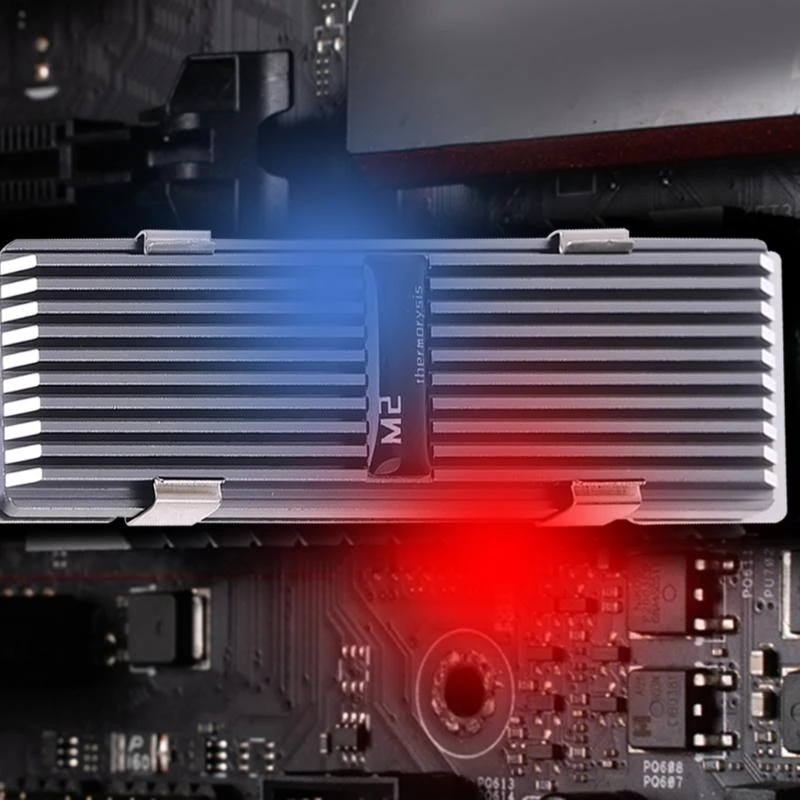Ultra-thin for M.2 SSD NVMe Heat Sink 2280 Hard Disk Aluminum Heatsink with Thermal Pad Desktop Therma