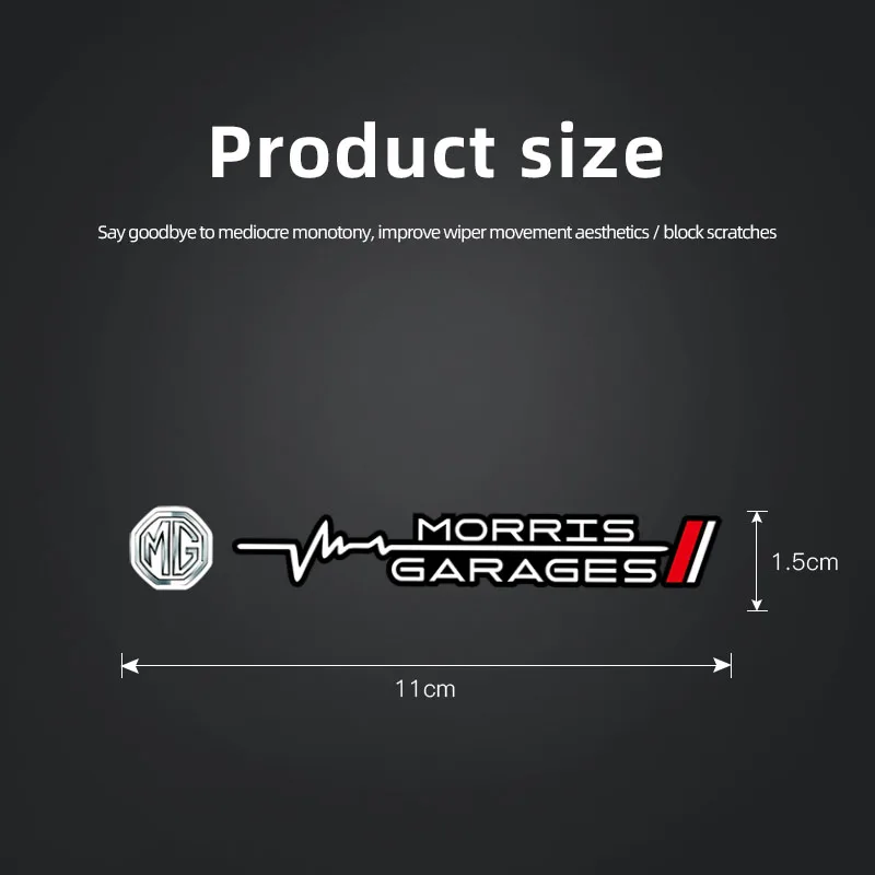 2 قطعة ممسحة السيارة ملصق السيارات مقاوم للماء بولي ملصقات ملصقات ل MG 4 5 6 7 Cyberster ES5 ONE MG5 العقرب ZS HS MARVEL-R Hector MG3 EZS EV #6