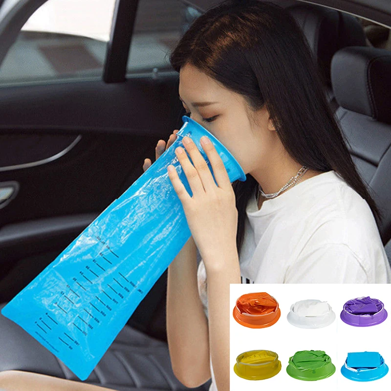 

1000ML Portable Disposable Travel Car Airplane Motion Sickness Nausea Vomit Cleaning Bag Clean Eco-Friendly Plastic Bag