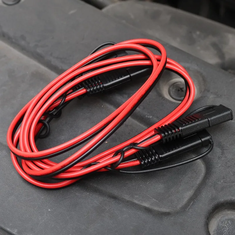 16AWG Charger Cable for Motorcycle Battery Terminal To SAE Quick Extension Cord Cable Connector for Battery Charger/Maintainer