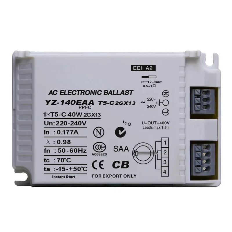 YZ-140EAA 40W AC 220-240V Electronic Ballast for T5 Circular Fluorescent Lamp