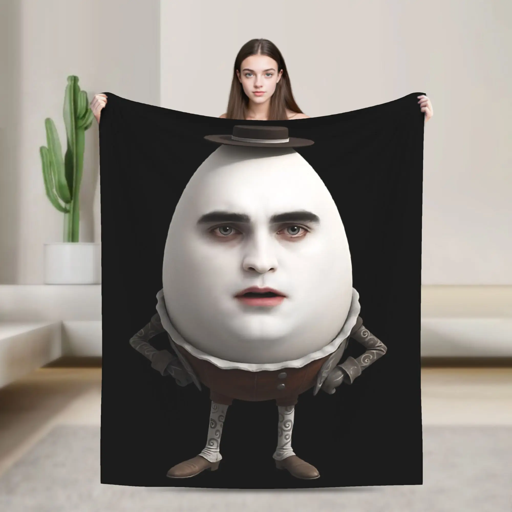 Funny Eggward Twilight Edward Cullen Meme Flannel Blankets  Funny Throw Blanket for  Sofa Bedding Lounge 125*100cm Rug Piece