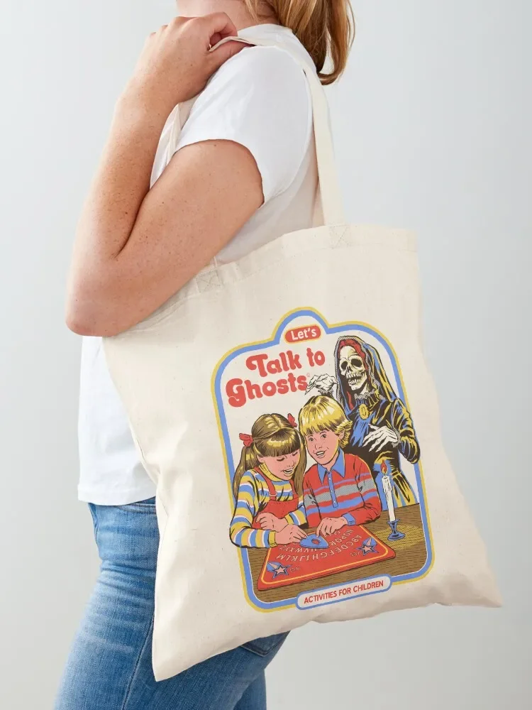 

Let's Talk to Ghosts Tote Bag tote bag university Women bags tote bags cloth bags woman shopping bag