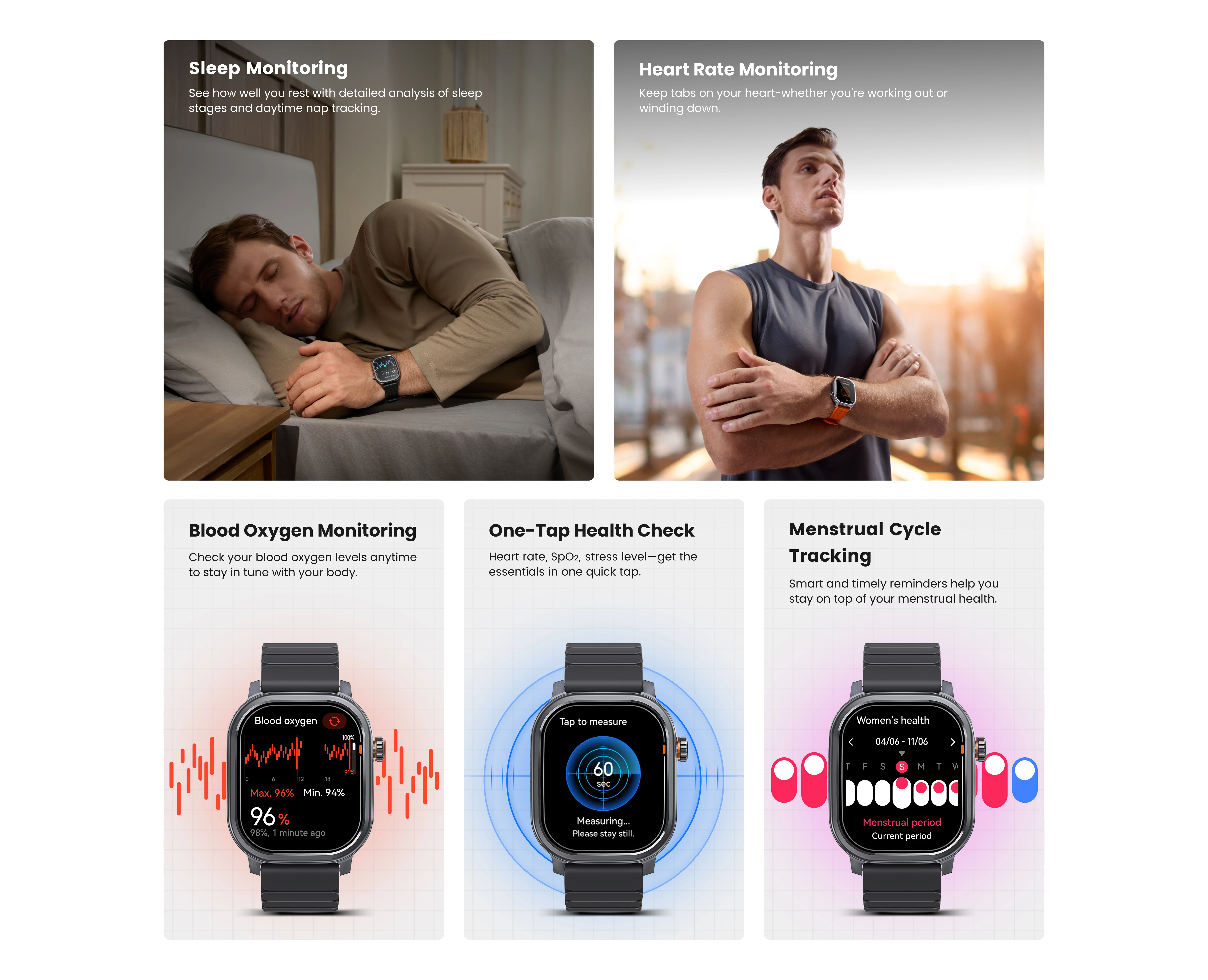2025 KOSPET PULSE Herren- und Damen-Smartwatch, IP68, wasserdicht, BT-Anruf, 180 Freestyle-Trainingsmodi, genaue Gesundheits-Fitnessüberwachung – Detail 6