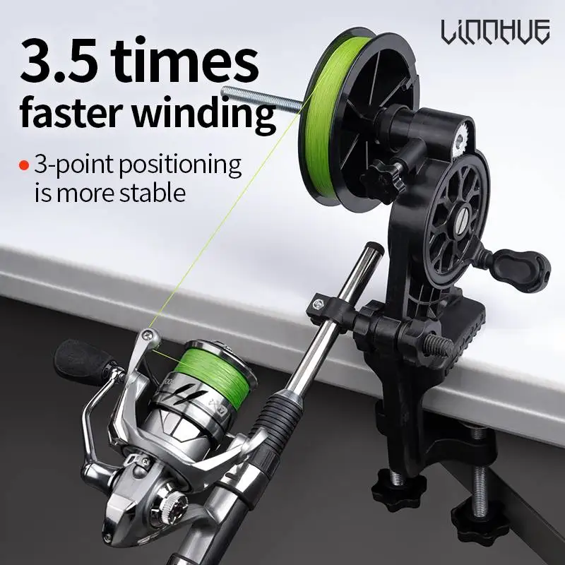 Lightweight Fishing Line Winder 3.5:1 High Speed Ratio For Spinning Reel/Baitcasting Reel Fishing Tool Accessories