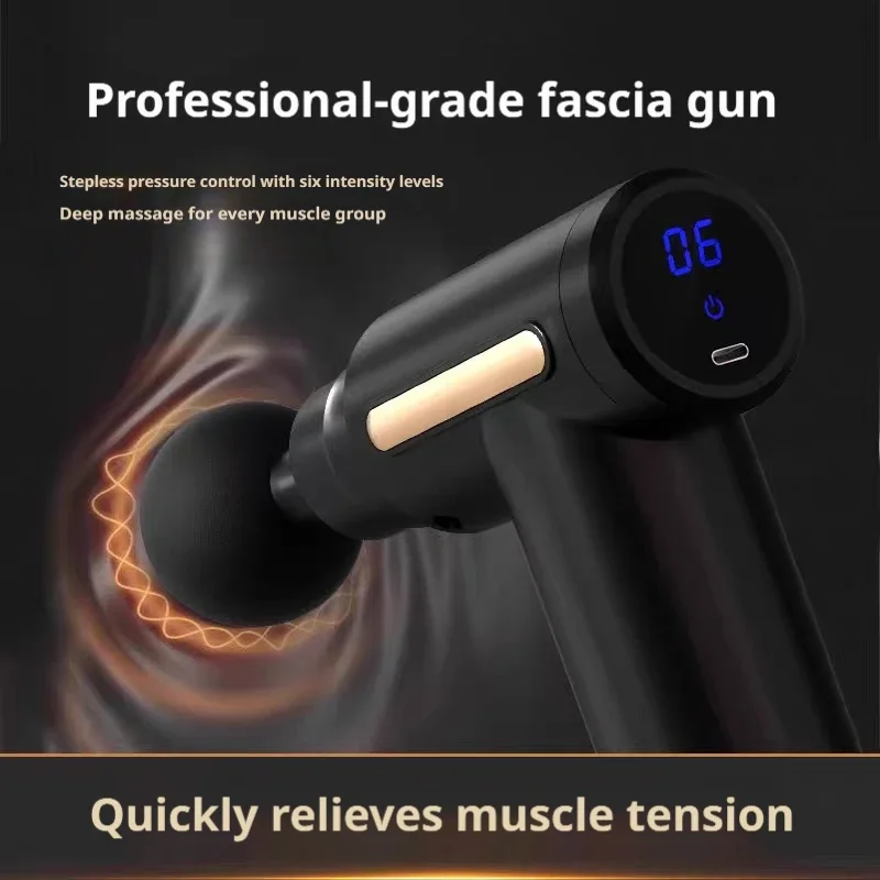 Professional Electric Muscle Massager Fascia Gun Mini Pocket Device Low Noise Neck Massager for Fitness And Muscle Relaxation