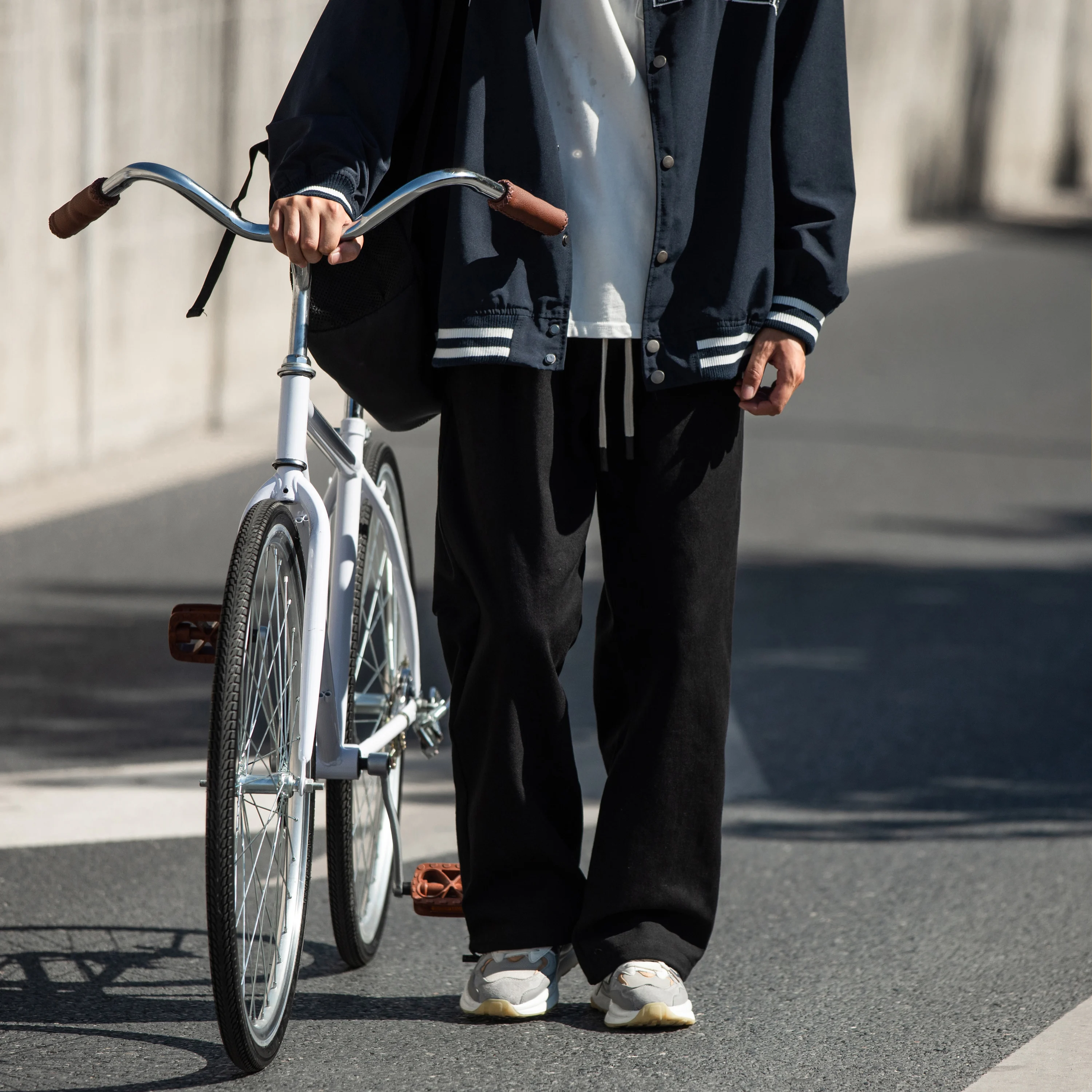 

Повседневные прямые брюки для мужчин, весенне-осенняя рабочая одежда, брюки 2024, новые молодежные длинные брюки в американском стиле, против морщин