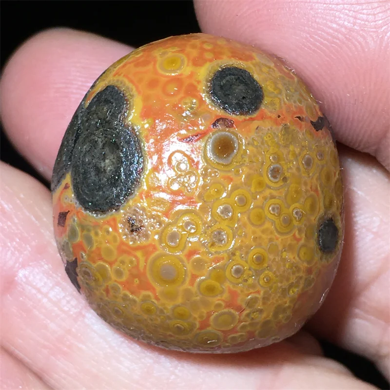 Miraculous Gobi Eye Agate Small Sky Eyeball Stone Energy Amulet Rare Treasure Collectible Decor Gift
