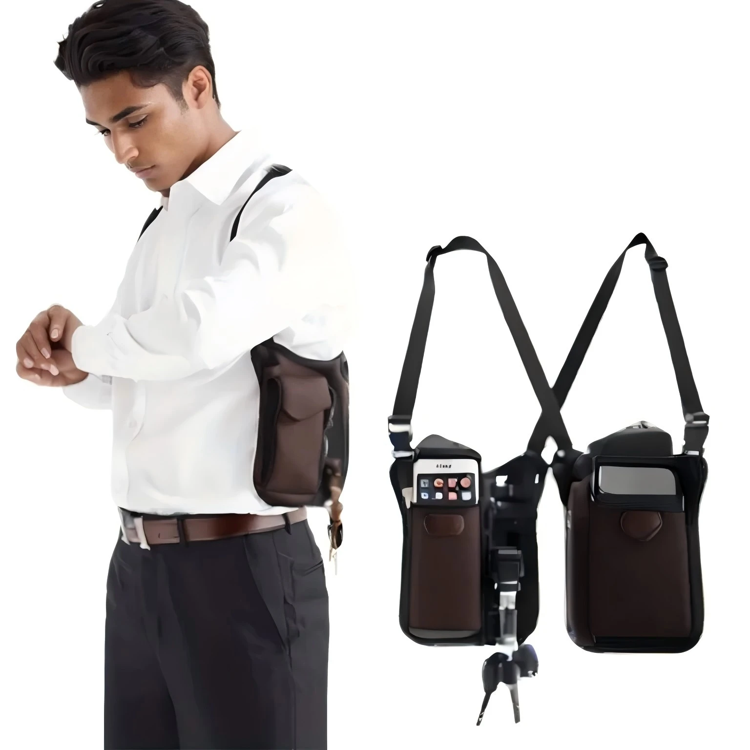 Пакет безопасности, сумка для секретного оружия, спорт на открытом воздухе, бег, скрытый рюкзак, подмышечный кошелек, карта памяти для мобильного телефона, ключ-карта, паспорт