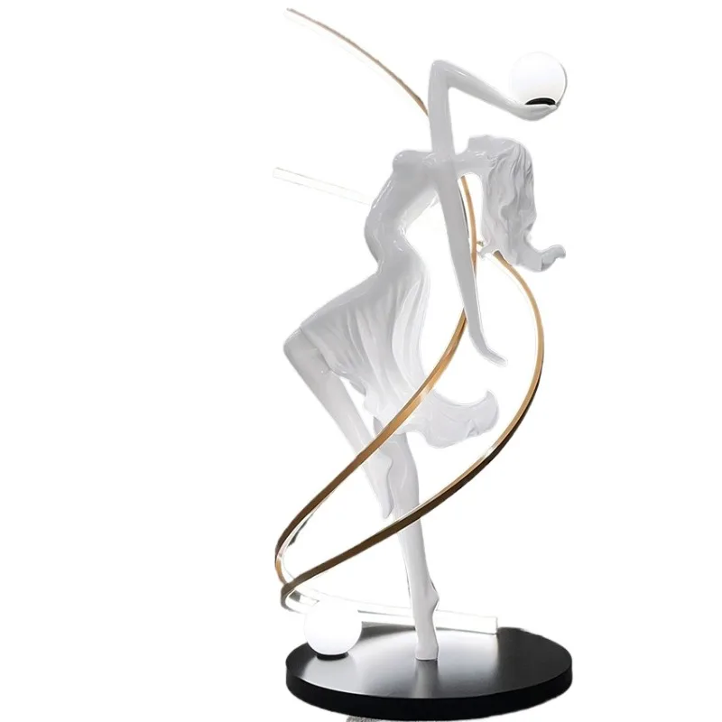 Club bar art dancer decorations modern interior LED post-modern sculpture floor lamp