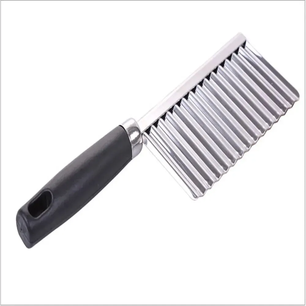 Potato Wavy Edged Tool Stainless Steel Kitchen Gadget Vegetable Fruit Cutting