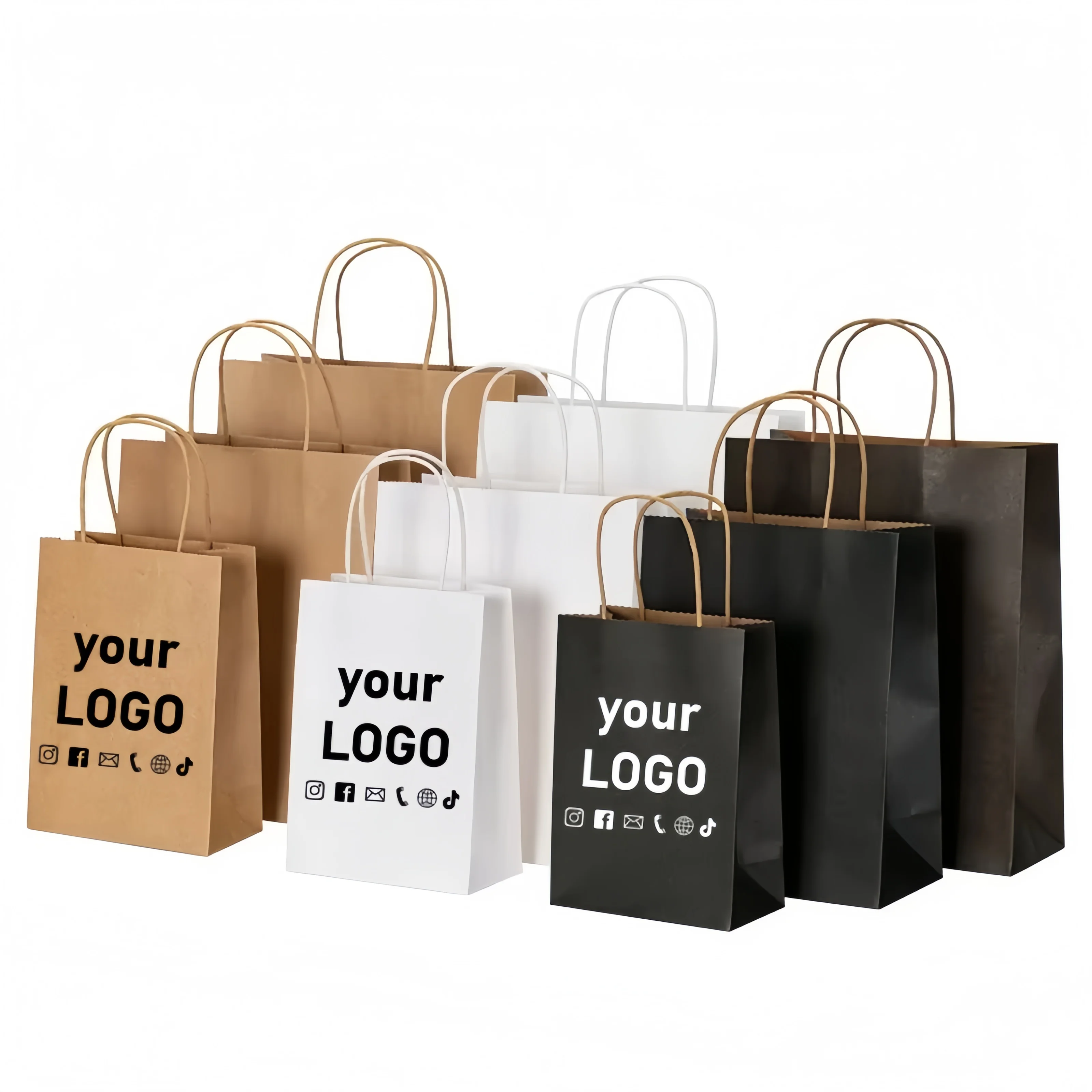 Wedding/Event Supply Store - Personalizowana torba z papieru kraft z