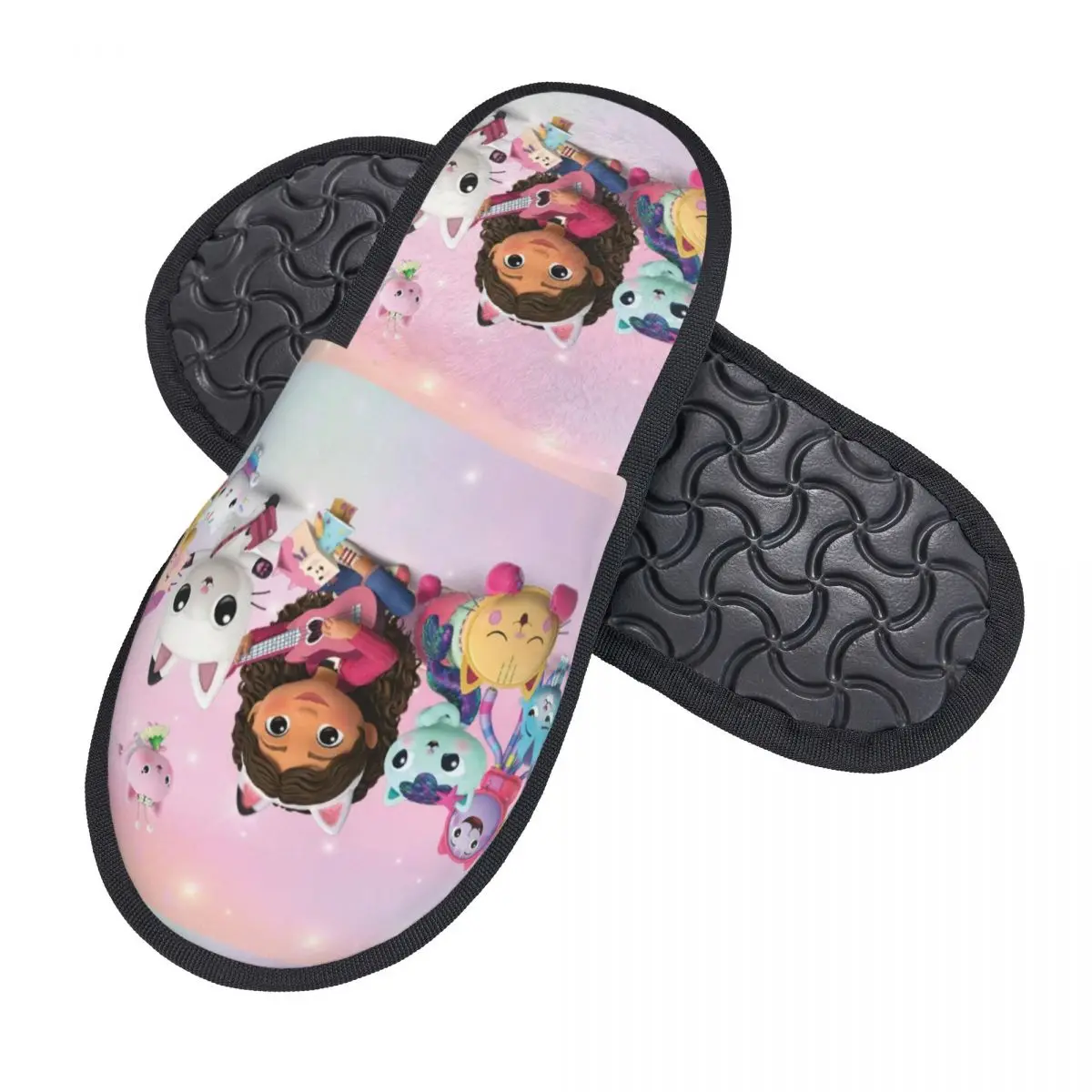 Gabbys Mercat Cats Comfort Scuff With Memory Foam Slippers Women Cartoon Dollhouse Bedroom House Shoes