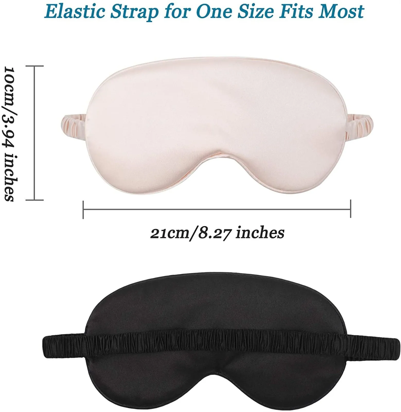 2pcs-Double-Sided Silk-Like Sleeping Eye Mask Blindfold Solid Portable Rest Eye Shade Cover Soft Pad Ice Compress Silk Eye Mask