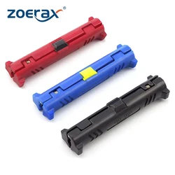 ZOERAX Electric Wire Stripper Pen Rotary Coaxial Wire Stripping Pliers for Network Cable Stripping Tools(Red/Blue/Black)