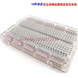 20 pieces Transparent mini bread board with 400 holes (transparent) 83X55mm 47g weight