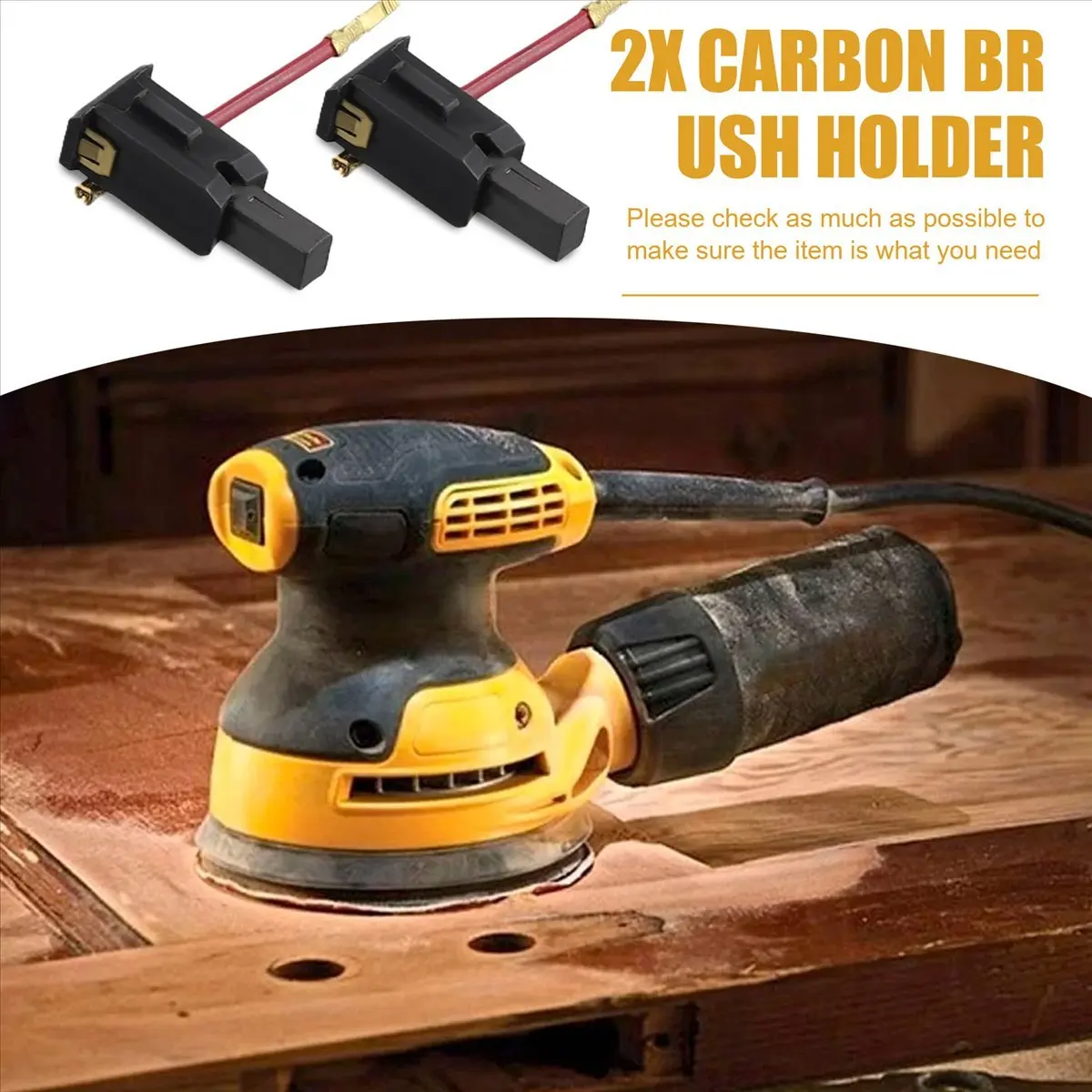 Suporte de Escova de Carvão ABRN para DEWALT 5140197-61 DWE6423 DWE6411 Acessórios para Ferramentas Elétricas Peça de Reposição