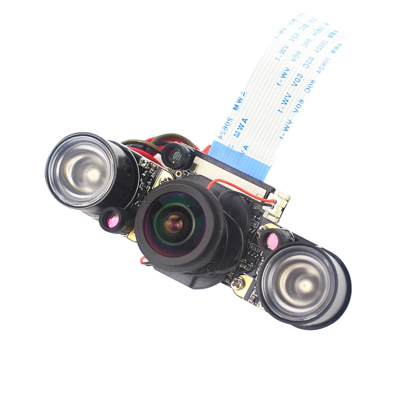

Raspberry Pi 4 Camera Night Vision IR-CUT Fish Eye Focal Adjustable Auto Switch Camera 15cm FFC Cable for Raspberry Pi 4B 3B+ 3B