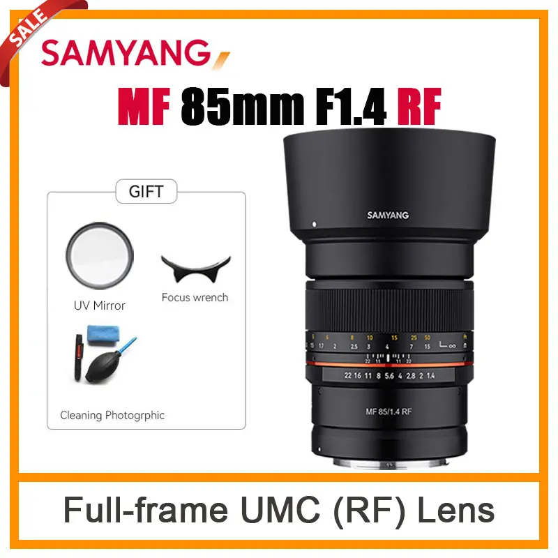 Samyang MF 85mm F1.4 R Camera Lens DLSM Motor Full Frame Lente for Canon RF Cameras R5 R6 PR