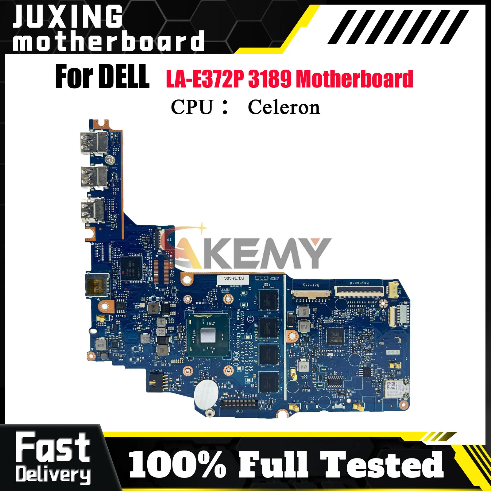 

CAV01/11 LA-E372P Материнская плата для ноутбука DELL Chromebook 11 3180 3189 с процессором N3160 N3060 CN-083RWV 01TX65 100% полностью протестирована