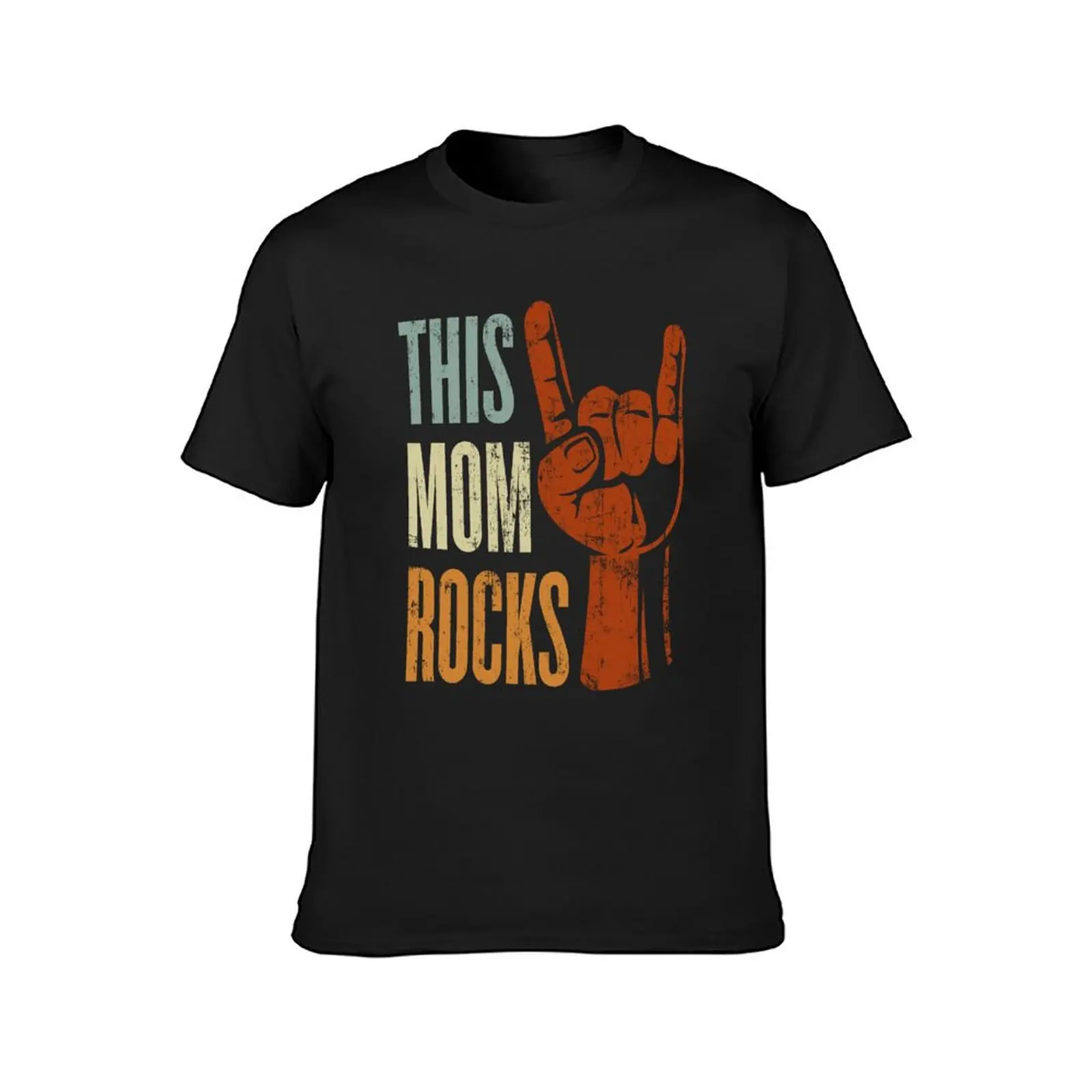 This Mom Rocks Rock n Roll Music Gift for Mother T-Shirt vintage boys animal print t shirt for men