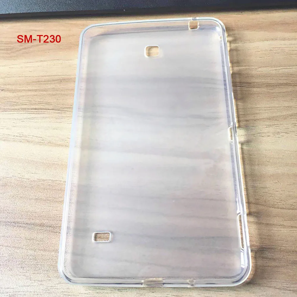 

Ультратонкий прозрачный чехол из ТПУ для Samsung Galaxy Tab 4 7,0 SM-T230/T220/T225 и A7 Lite 8,7 | Гибкая противоударная крышка