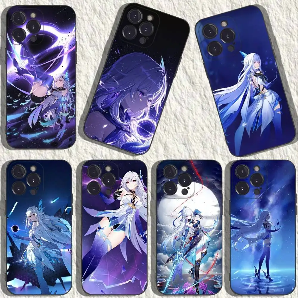 

Skirk Genshin Impact Phone Case For iPhone 17,16,15,14,13,12,11,Plus,Pro Max,XS,X,XR,SE,Mini,8,7,Soft Silicone Black Cover