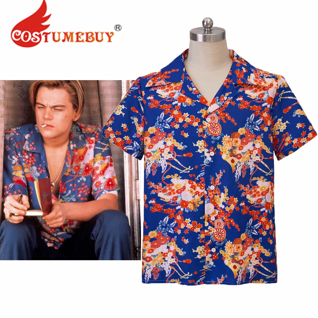 

Romeo Cosplay Hawaiian Shirt Summer Vacation Hawaii Shirt Men's Short Sleeve Shirt Flowers Floral Casual Beach Button Down Shirt