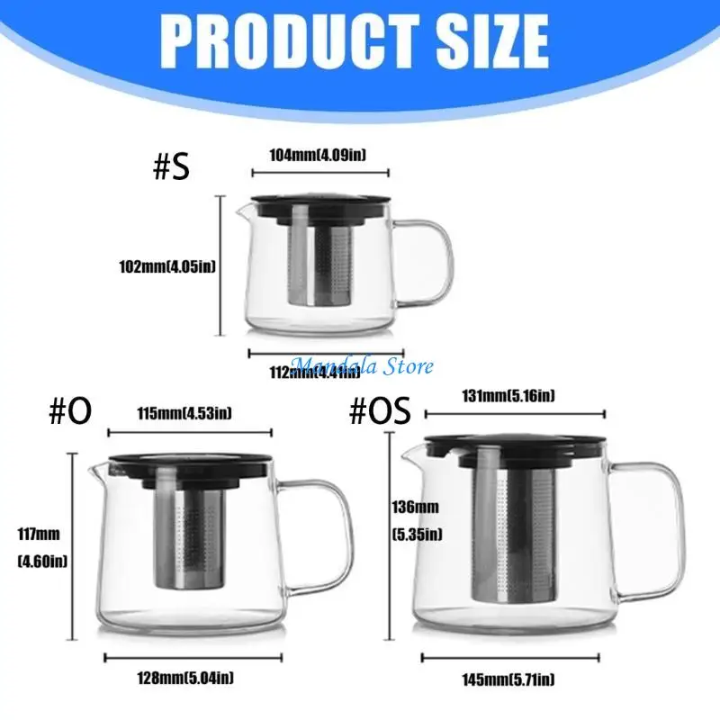 U2JC Heat Resistant Teapot Hygienic Wide Opening Hassle Complimentary Cleaning Solution