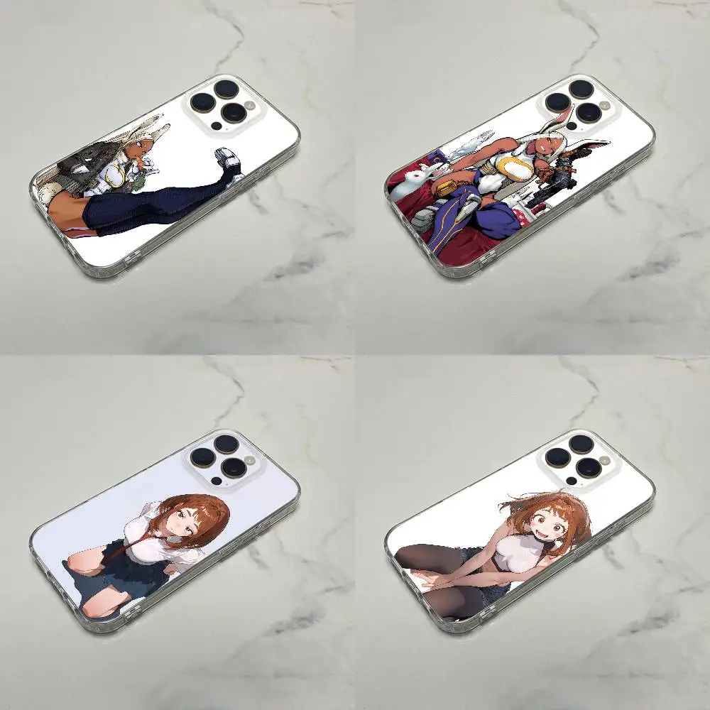 

O-Ochaco Uraraka M-Mirko Phone Case For iPhone 17,16,15,14,13,12,11 Plus,Pro,Max,Plus,E,SE4,Mini Transparent Box