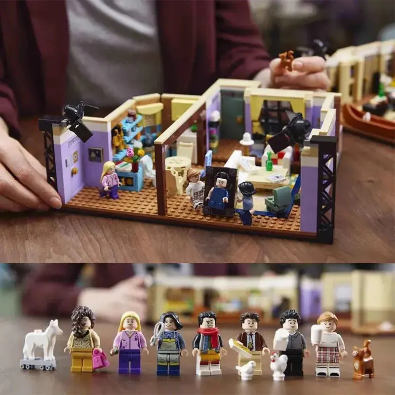 

10292 2048 деталей Конструктор «Дом» из серии «Друзья»: Квартира Моники. Развивающая сборная модель для взрослых. Подарок.