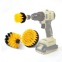 3/5/7Pcs Multi-Purpose Drill Brush Attachment Set Plastic Round Extension Pole Electric Scrubber Brush Nylon Brushes