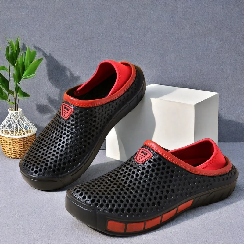 Zapatos para Hombre, Sandalias Ligeras de EVA, Antideslizantes, para Interiores y Exteriores, Chanclas de Playa, Zapatos Sencillos de Color Sólido