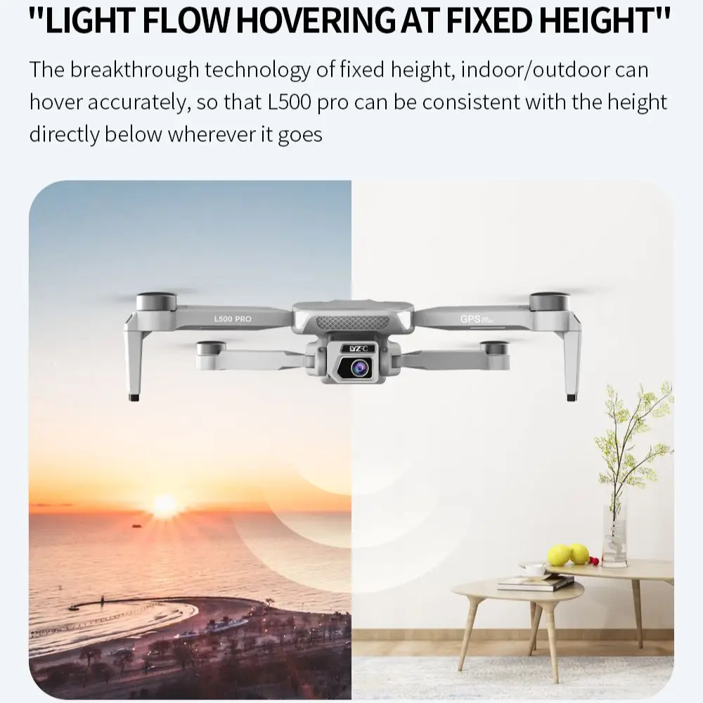 L500 PRO 4K GPS Drone With Camera Brushless Pro Quadcopter FPV 5G Wifi 1.2km 25mins Flight RC Helicopter Camera Mini Drone 250g