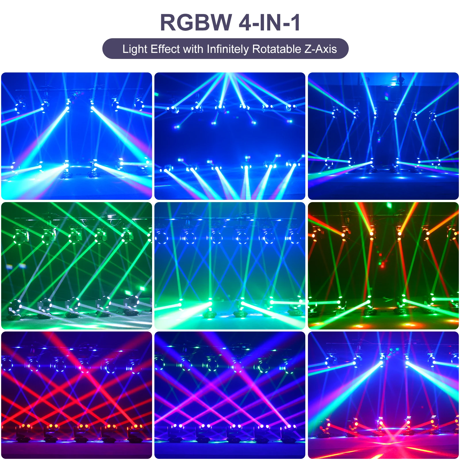 Imagem -03 - Led Moving Head Light Beam Rgbw Stage Effect Projetor 14 16ch 240w Apto para dj Disco Festa de Casamento Show ao Vivo Bar