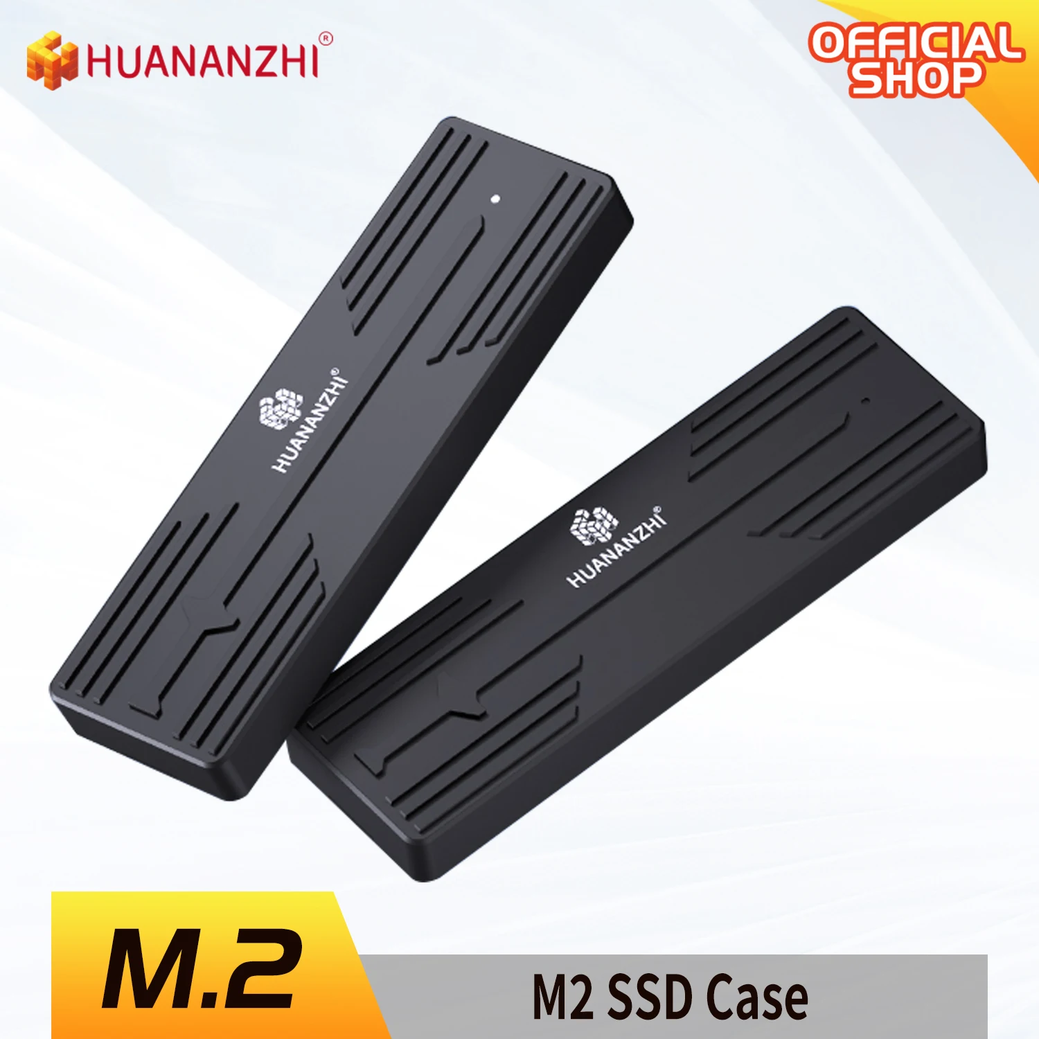 Huananzhi M2 Ssd Behuizing Nvme 10Gbps M.2 Ssd Case Draagbare Type C Usb 3.2 Gen2 Externe Adapter Met Aluminium Koellichaam