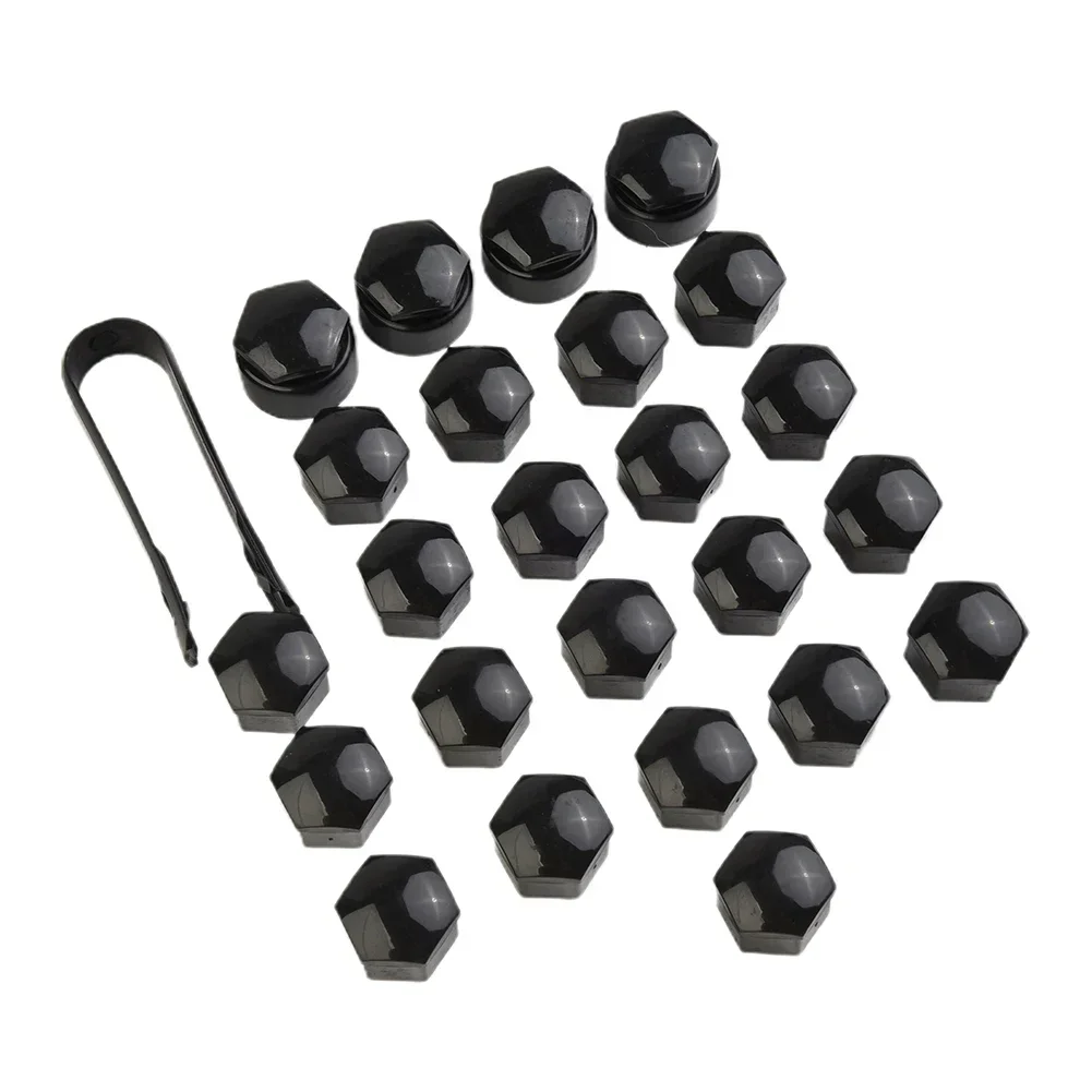 Locking Cap Wheel Nut Cap Car 17MM Trims Truck Studs Accessories Wheel Black Cap Cover Front Nut Parts Plastic