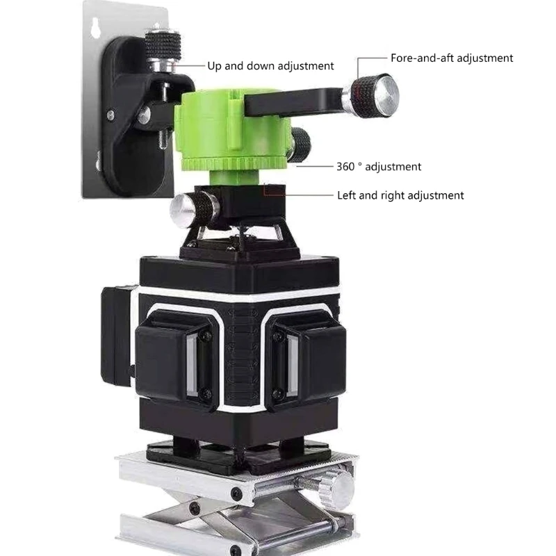 Laser Level Adjustable Magnetic Stand Holder Mount Wall Bracket 1/4 '' Thread untuk 8 12 Line Laser Level Hanging Bracket