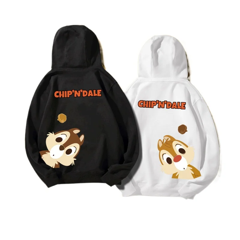 Chipmunk Cartoon Chip an \'Dale Co branded Women\'s Cute Sports Hoodie Couple Hoodie Hoodie Hoodie Women\'s Top Women\'s Hoodie