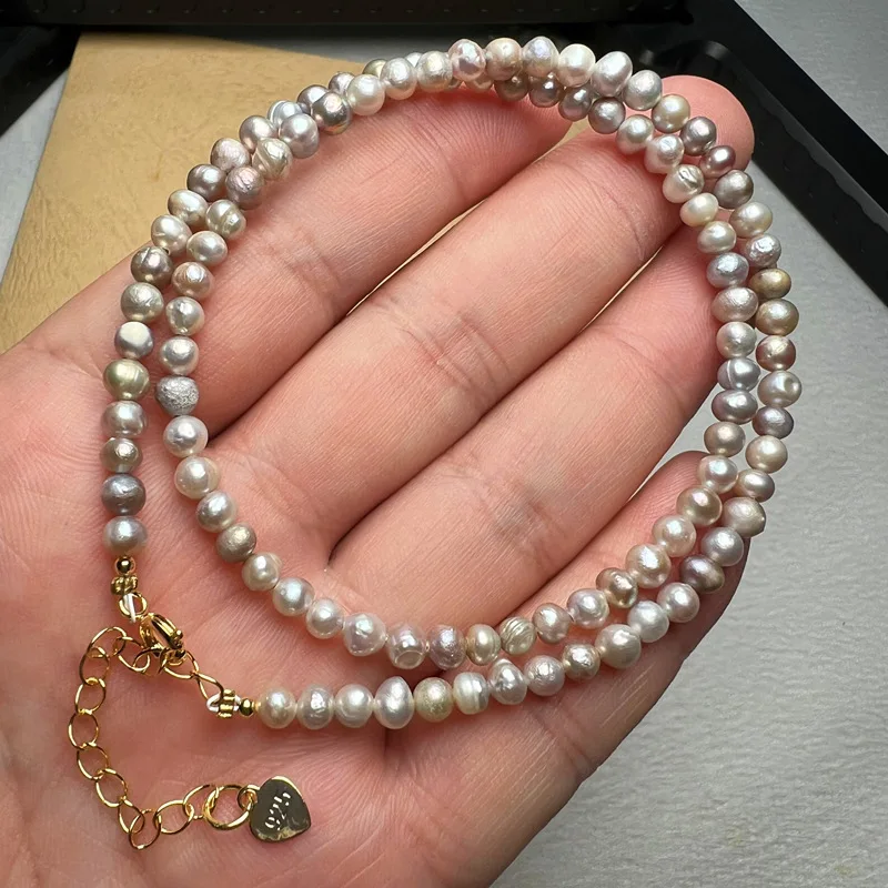 Natural Pearl Bracelet Small Size Pearl Bracelet, May Have Skin Blemishes, Please Note Before Purchase Women Daily Pearl Jewelry