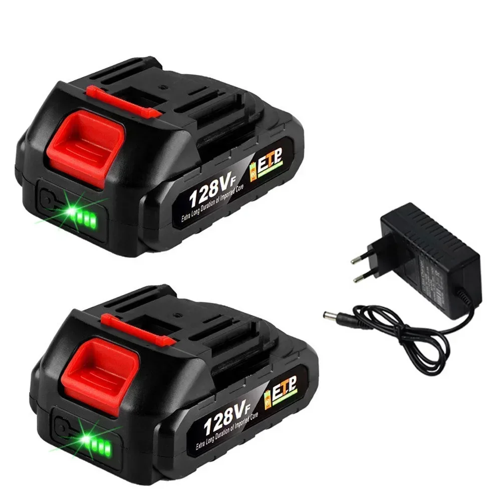 For Makita 18V Cordless Electric Power Tool Battery 18V 128VF Large Capacity Rechargeable Lithium Ion Battery with LED Indicator