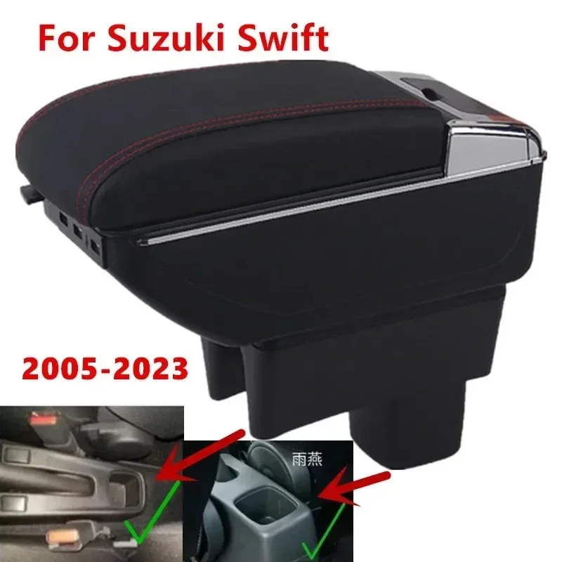 

NEW For Suzuki Swift Armrest Box For Suzuki Swift Car Armrest Car Accessories Interior details storage Box Retrofit parts SUB