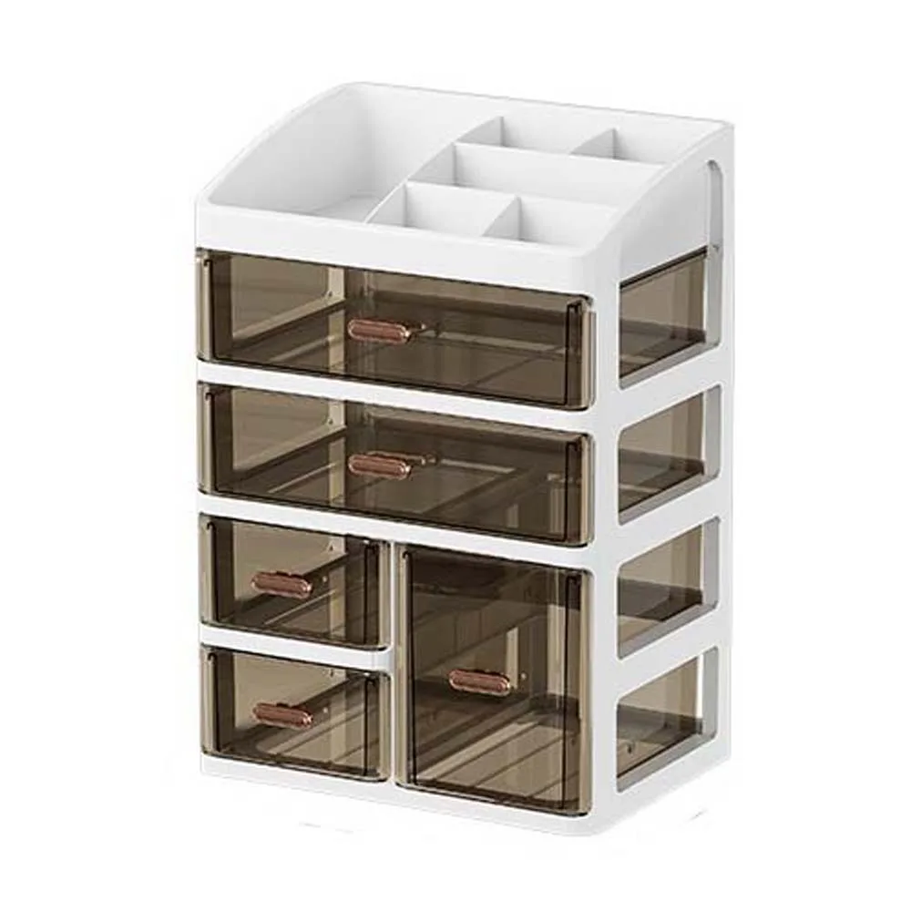 

Large-capacity Desk Organizer Storage Box Dust-proof Clear Dormitory Drawer Display Rack Plastic Cosmetic Storage Box Stationery