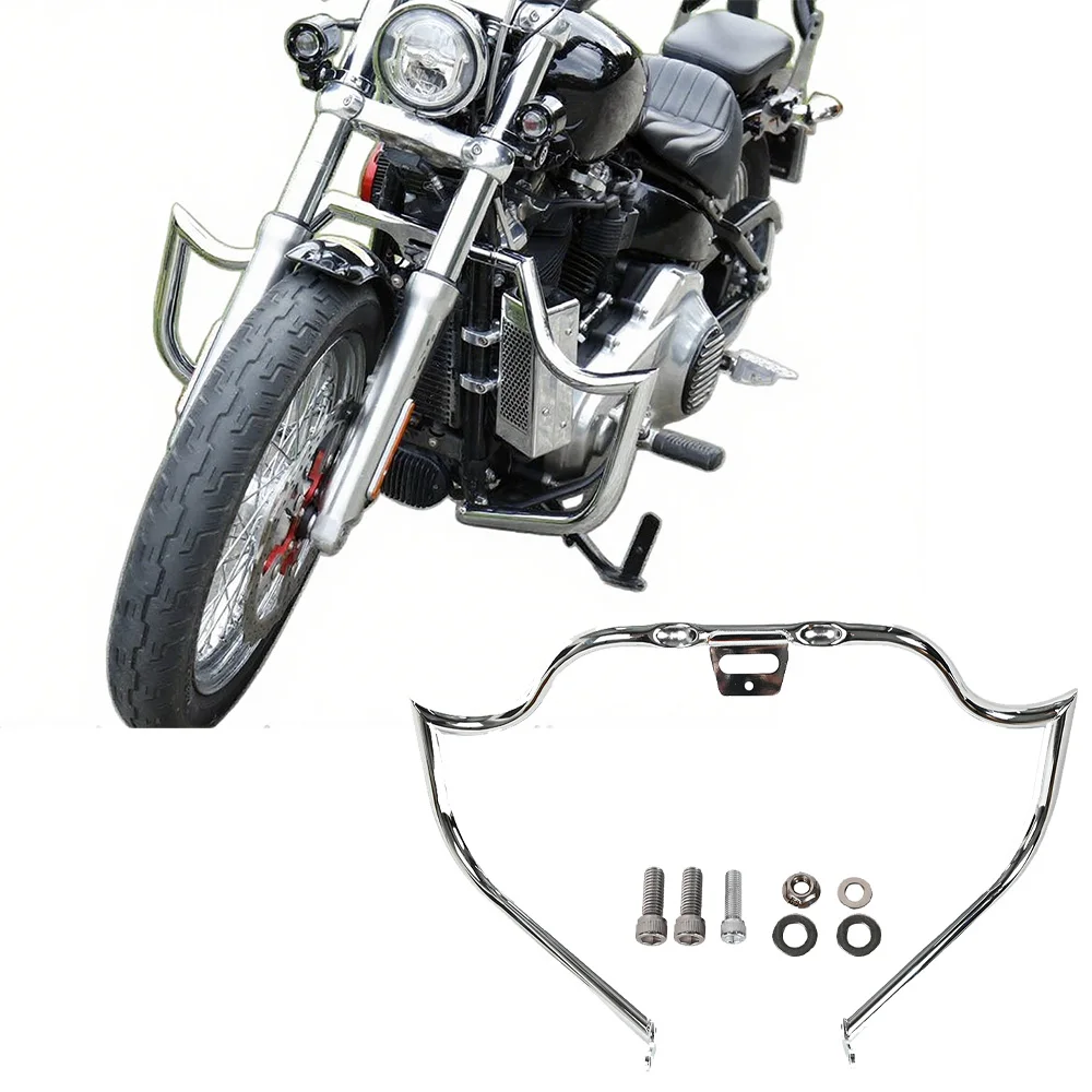 

Motor Sharp Engine Guard Solid Steel Protector Pumper for Harley Davidson Softail 2018-Later except FXDRS Motorcycle Accessories