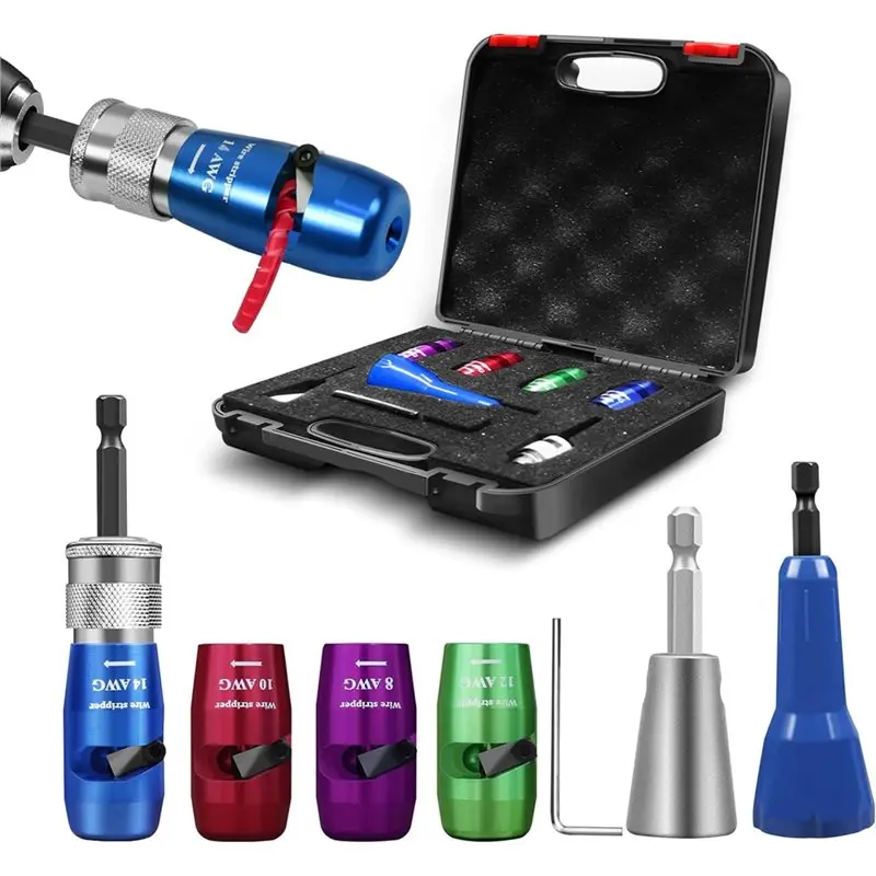 

YLS-Wire Twister& Stripper Tool For Drill Electrician, Wire Stripping And Twisting Tool,Improves Work Efficiency 30 Times