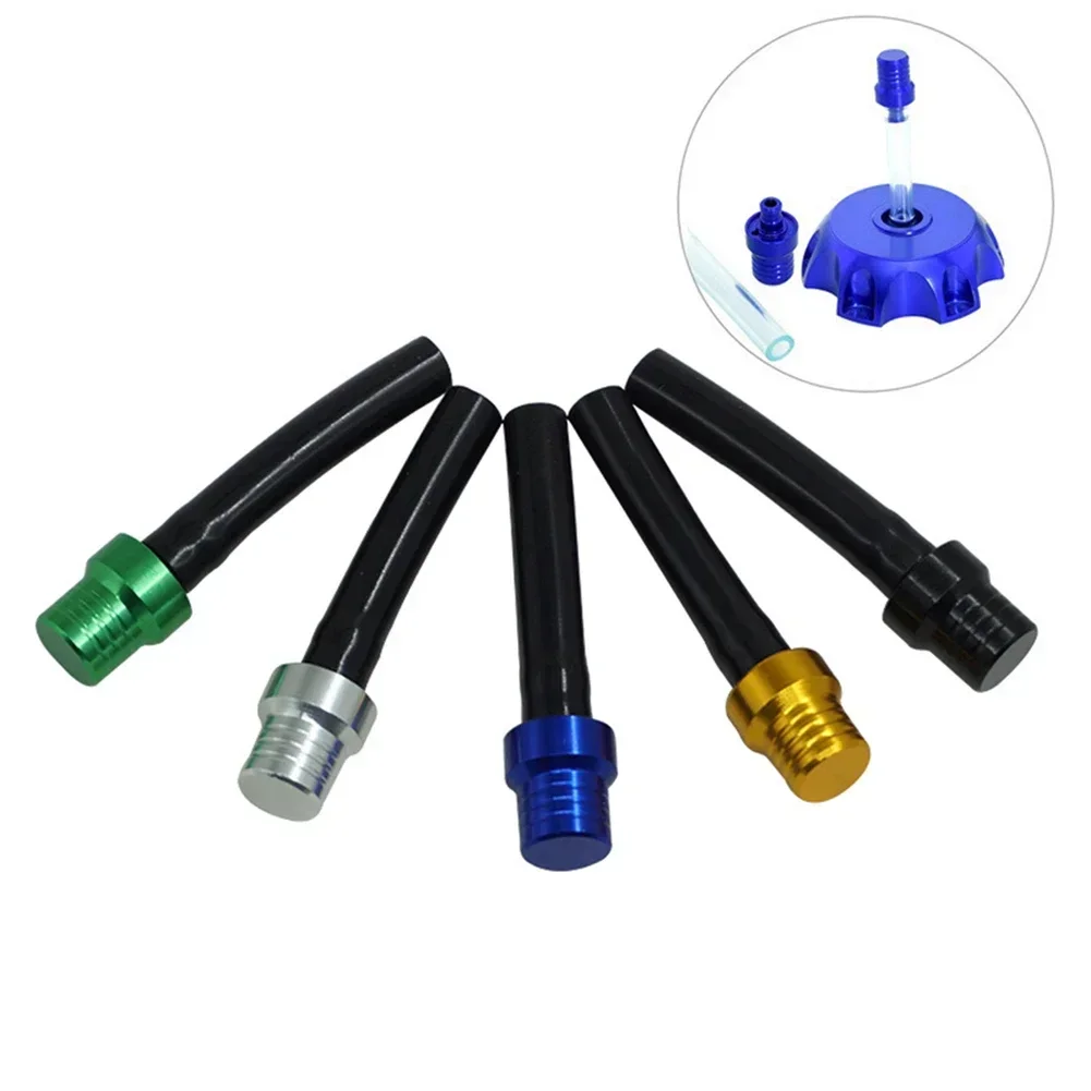 

1pc Universal Motorcycle CNC Fuel Tank Air Cap Oil Outlet 1.2*1.2*7cm Black Orange Blue Red Green Gold Silver For All Motorcycle