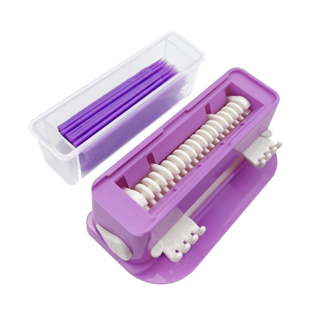 Dental Micro Applicator Dispenser Holder with 100pcs Disposable Brush Stick Cotton Tip Storage Box Container Case Dentist Tools