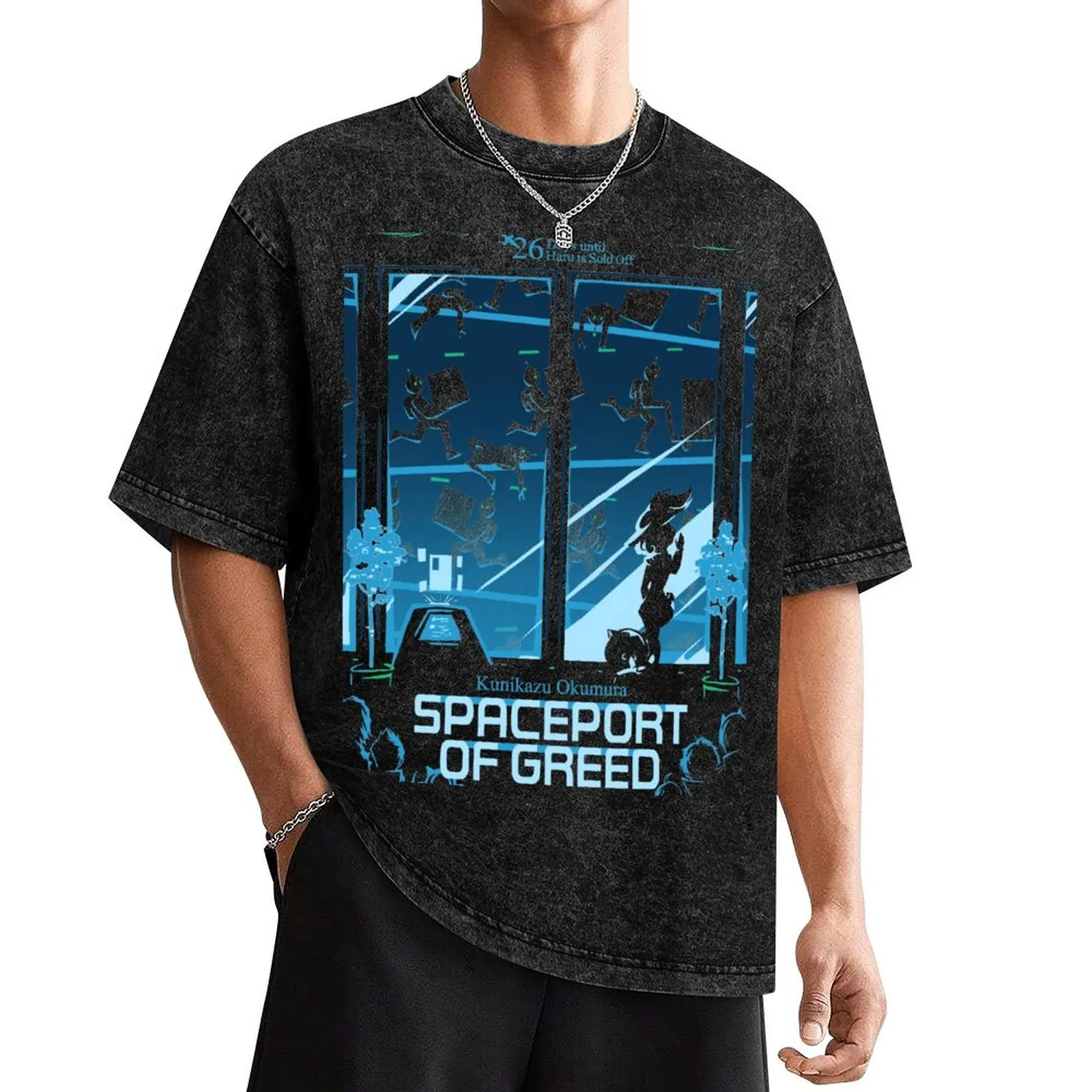 Spaceport of Greed T-Shirt shirts graphic tees anime quick drying men graphic t shirts